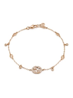 Zdjęcie produktu Bransoletka z 18kt różowego złota i diamentami Gucci