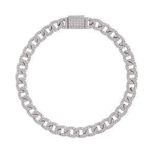 Zdjęcie produktu Bransoletka z białego złota z diamentami Biżuteria YES