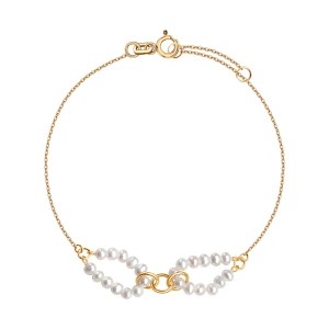 Zdjęcie produktu Bransoletka złota z perłami - Pearls Pearls - Biżuteria YES