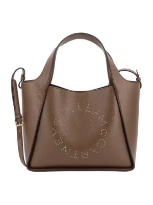 Zdjęcie produktu Brązowa torebka damska z zapięciem na guzik Stella McCartney