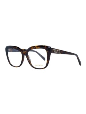Zdjęcie produktu Brązowe Kwadratowe Okulary Optyczne Dla Kobiet Emilio Pucci