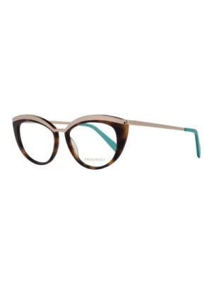 Zdjęcie produktu Brązowe Okulary Optyczne w Kształcie Kocich Oczu dla Kobiet Emilio Pucci