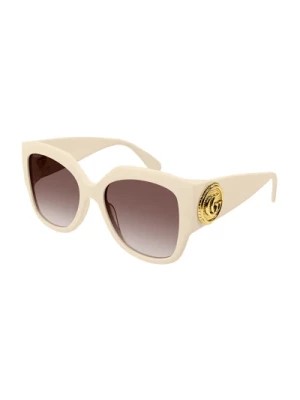 Zdjęcie produktu Brązowe okulary przeciwsłoneczne dla kobiet Gucci
