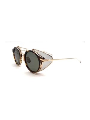 Zdjęcie produktu Brązowe okulary przeciwsłoneczne dla mężczyzn Thom Browne