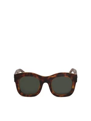 Zdjęcie produktu Brązowe okulary przeciwsłoneczne z grubą oprawką Kazar