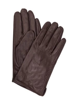Zdjęcie produktu Brązowe skórzane rękawiczki męskie OCHNIK