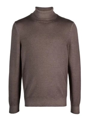 Zdjęcie produktu Brązowe Swetry dla Mężczyzn Barba
