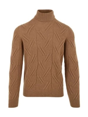 Zdjęcie produktu Brązowe Swetry dla Mężczyzn Drumohr
