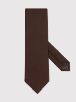 Zdjęcie produktu Brązowy gładki krawat Pako Lorente