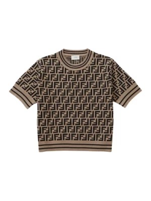 Zdjęcie produktu Brązowy Sweter w Kropeczki FF Fendi
