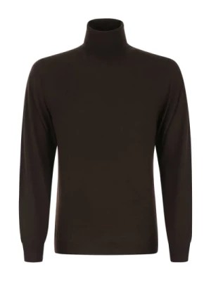 Zdjęcie produktu Brązowy sweter wełniany Fedeli