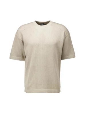 Zdjęcie produktu Brązowy T-shirt z Otwartą Strukturą Mężczyźni Genti