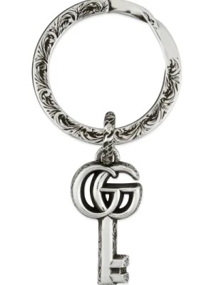 Zdjęcie produktu Breloczek na klucze z kluczem i podwójnymi detalami G Gucci