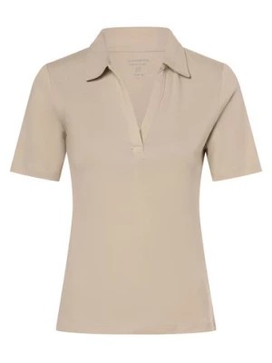 Zdjęcie produktu brookshire Damska koszulka polo Kobiety Dżersej beżowy jednolity,