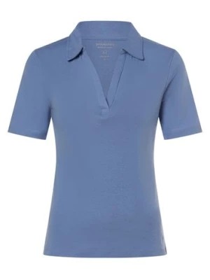 Zdjęcie produktu brookshire Damska koszulka polo Kobiety Dżersej niebieski jednolity,