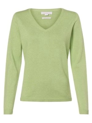 Zdjęcie produktu brookshire Sweter damski Kobiety Bawełna zielony jednolity,