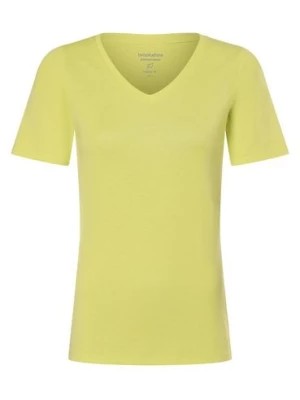 Zdjęcie produktu brookshire T-shirt damski Kobiety Bawełna żółty|zielony jednolity,