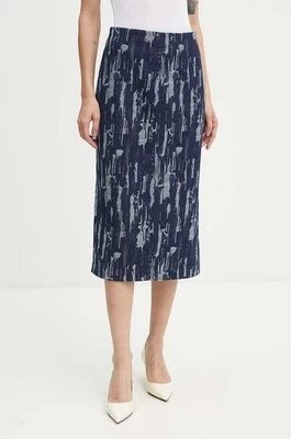 Zdjęcie produktu Bruuns Bazaar spódnica jeansowa IxoraBBTanella skirt kolor granatowy midi prosta BBW4120