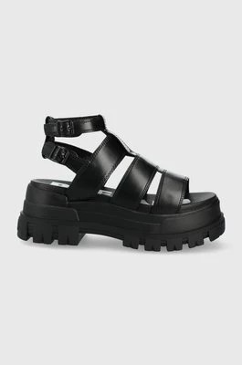 Zdjęcie produktu Buffalo sandały Aspha GLD damskie kolor czarny na platformie 1602025