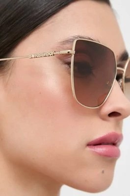 Zdjęcie produktu Burberry okulary przeciwsłoneczne ALEXIS damskie kolor beżowy 0BE3143