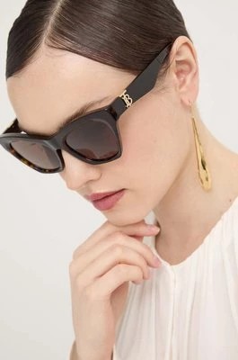Zdjęcie produktu Burberry okulary przeciwsłoneczne damskie kolor brązowy 0BE4420U