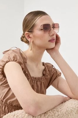 Zdjęcie produktu Burberry okulary przeciwsłoneczne DAPHNE damskie kolor różowy 0BE3133