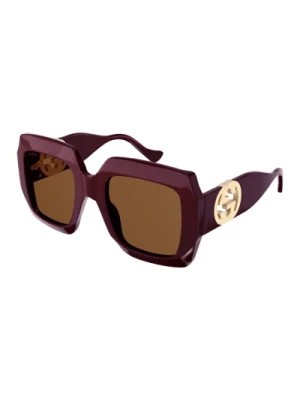 Zdjęcie produktu Burgundy/Brown Sunglasses Gucci