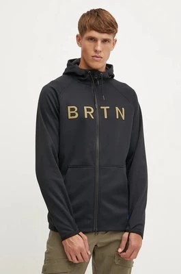 Zdjęcie produktu Burton bluza sportowa Crown Weatherproof kolor czarny z kapturem z aplikacją 220231