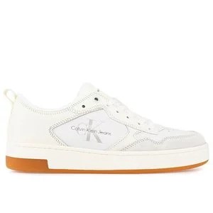 Zdjęcie produktu Buty Calvin Klein Basket Cupsole Low Leather Mono YW0YW00876-02X - białe