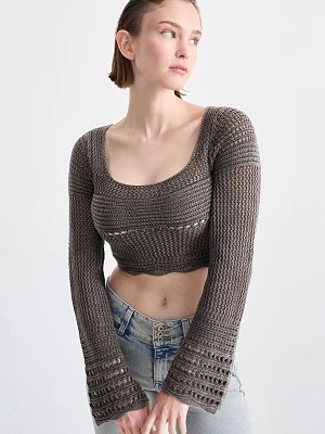 Zdjęcie produktu C&A CLOCKHOUSE-krótki sweter, Czarny, Rozmiar: XS