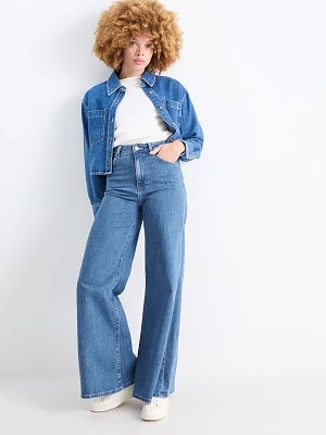Zdjęcie produktu C&A Wide leg jeans-wysoki stan, Niebieski, Rozmiar: 38