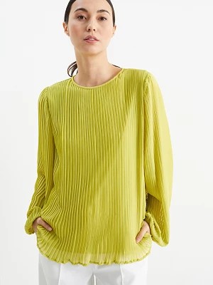 Zdjęcie produktu C&A Plisowana bluzka, Zielony, Rozmiar: 36