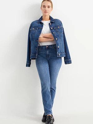 Zdjęcie produktu C&A Slim jeans-średni stan-LYCRA®, Niebieski, Rozmiar: 34
