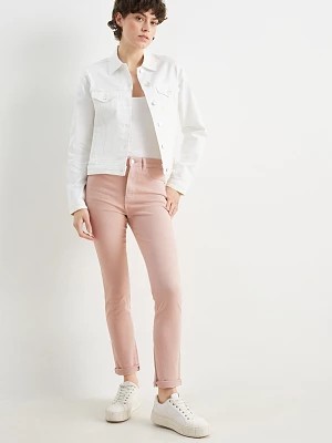 Zdjęcie produktu C&A Slim jeans-wysoki stan, Jasnoróżowy, Rozmiar: 40