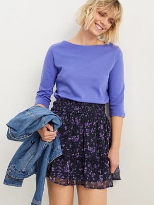 Zdjęcie produktu C&A Spódnica mini z szyfonu-w kwiaty, Niebieski, Rozmiar: 46