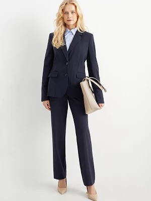 Zdjęcie produktu C&A Spodnie biznesowe-średni stan-straight fit-Mix & Match, Niebieski, Rozmiar: 36