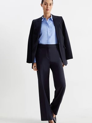 Zdjęcie produktu C&A Spodnie biznesowe-wysoki stan-szerokie nogawki-Mix & Match, Niebieski, Rozmiar: 34