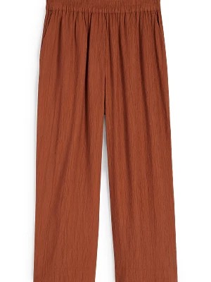 Zdjęcie produktu C&A Spodnie materiałowe-wysoki stan-szerokie nogawki, Brązowy, Rozmiar: 34