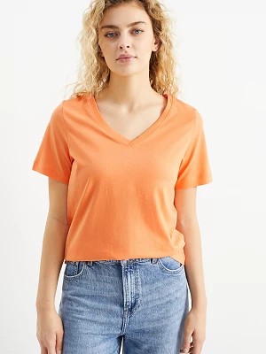 Zdjęcie produktu C&A T-shirt basic, Pomarańczowy, Rozmiar: XS