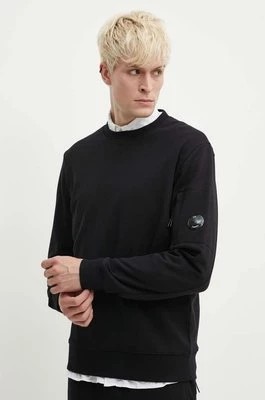 Zdjęcie produktu C.P. Company bluza bawełniana Diagonal Raised Fleece męska kolor czarny gładka 16CMSS022A005086W