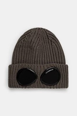 Zdjęcie produktu C.P. Company czapka wełniana Extra Fine Merino Wool Goggle Beanie kolor beżowy wełniana 17CMAC122A005509A