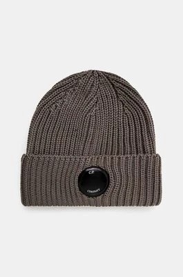 Zdjęcie produktu C.P. Company czapka wełniana Extra Fine Merino Wool Goggle Beanie kolor beżowy wełniana 17CMAC272A005509A