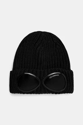 Zdjęcie produktu C.P. Company czapka wełniana Extra Fine Merino Wool Goggle Beanie kolor czarny wełniana 17CMAC122A005509A