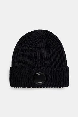 Zdjęcie produktu C.P. Company czapka wełniana Extra Fine Merino Wool Goggle Beanie kolor czarny wełniana 17CMAC272A005509A