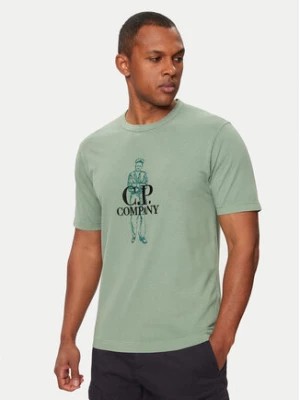 Zdjęcie produktu C.P. Company T-Shirt 16CMTS302A006057O Zielony Regular Fit