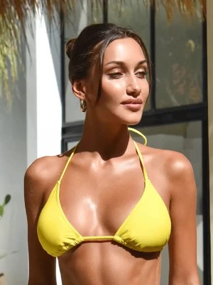 Zdjęcie produktu Caha Capo Dubai Żółty top od bikini Ainsley rozmiar