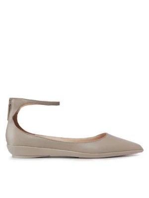 Zdjęcie produktu Calvin Klein Baleriny Wrapped Ankle Strap Ballerina HW0HW01840 Szary