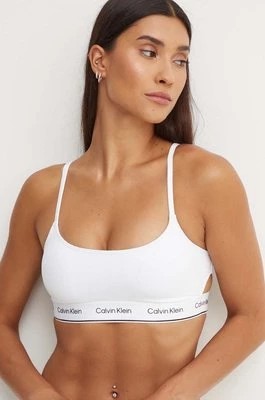 Zdjęcie produktu Calvin Klein biustonosz kąpielowy kolor biały lekko usztywniona miseczka