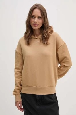 Zdjęcie produktu Calvin Klein bluza damska kolor beżowy z kapturem gładka K20K207202