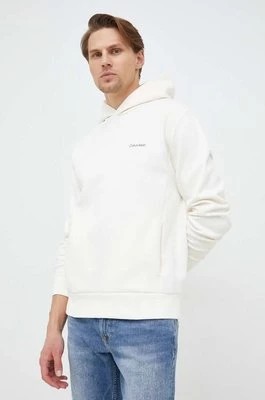 Zdjęcie produktu Calvin Klein bluza męska kolor beżowy z kapturem gładka